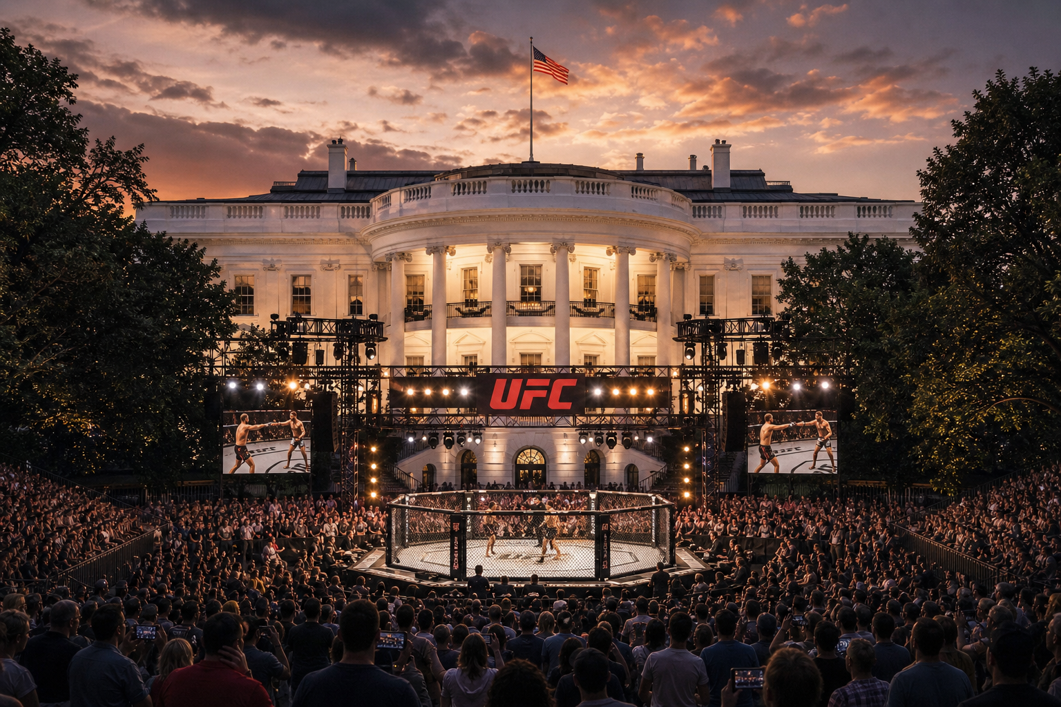 백악관 UFC 기사 핵심 맥락을 보여주는 이미지 - UFC는 전 세계 팬층을 가진 대형 스포츠 리그로, 대회 자체뿐 아니라 미디어 노출과 사회적 파급력 역시 큰 편이다. 그런 UFC가 백악관이라는...