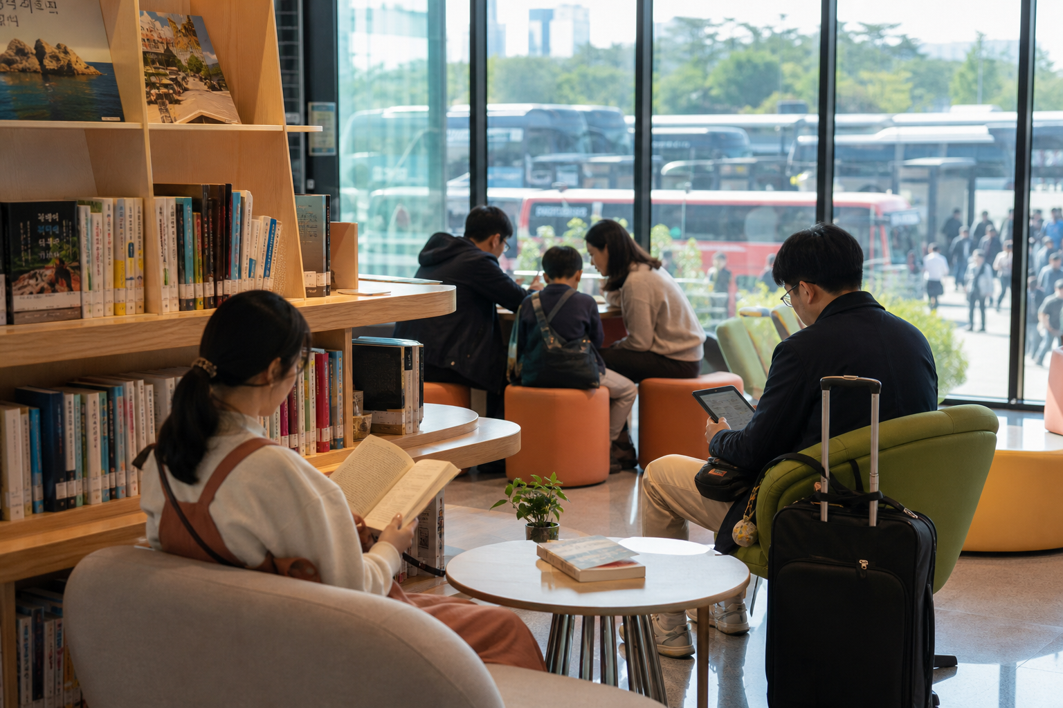 [도서관, 여행, 터미널] 기사 영향과 배경을 설명하는 이미지 - 서초구의 접근은 “문화시설을 새로 짓는 방식”보다 “기존 거점의 기능을 확장하는 방식”에 가깝다. 고속버스터미널은 이동의 중심이지만, 동시에 이...