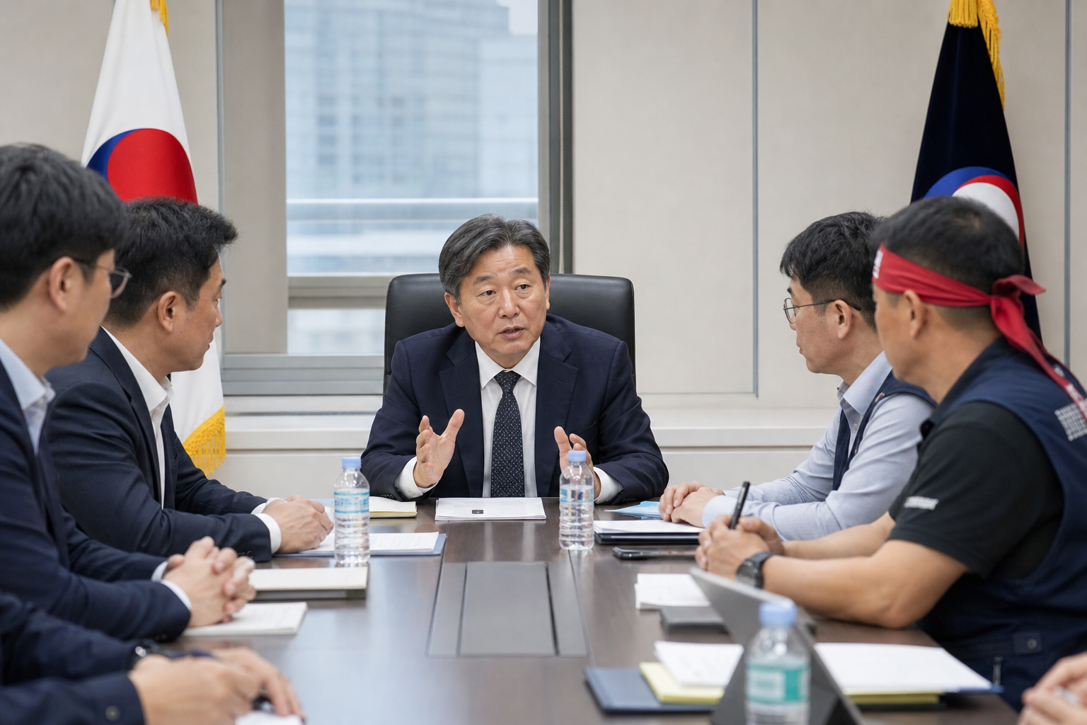 [삼성 노사협상, 중앙노동위원회, 파업] 기사 핵심 맥락을 보여주는 이미지 - 박수근 위원장은 이날 취재진에게 “최종적으로 노사가 타결될 수 있는지를 보고, 안 될 때는 (조정안을) 낼 것”이라고 설명했다. 그는 “아직은.....