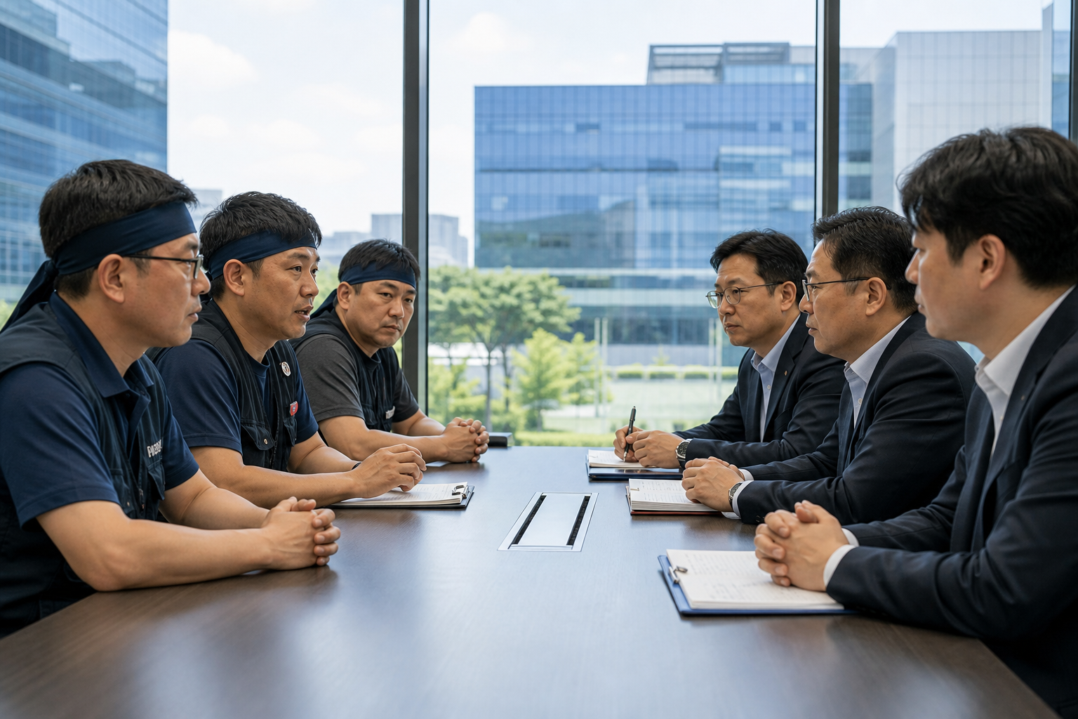삼성전자 노사협상 기사 영향과 배경을 설명하는 이미지 - 이번 발표에는 조합원과의 신뢰 회복을 위한 장치도 포함됐다. 초기업노조 위원장인 최승호 위원장은 교섭 과정에서 조합원들이 느꼈을 실망과 자신의...