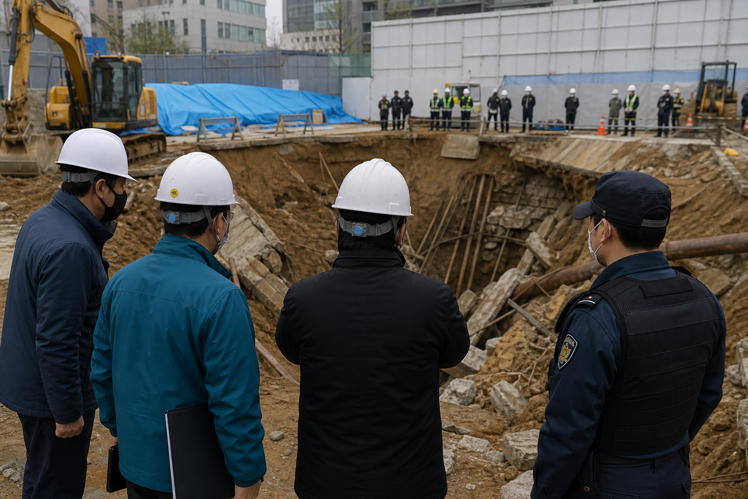 수서 매몰사고 기사 핵심 맥락을 보여주는 이미지 - 이번 수사는 매몰 사고에서 흔히 문제로 거론되는 지반 붕괴·침하를 막기 위한 공정 안전조치 가 제대로 이뤄졌는지에 초점이 맞춰져 있다. 경찰은...