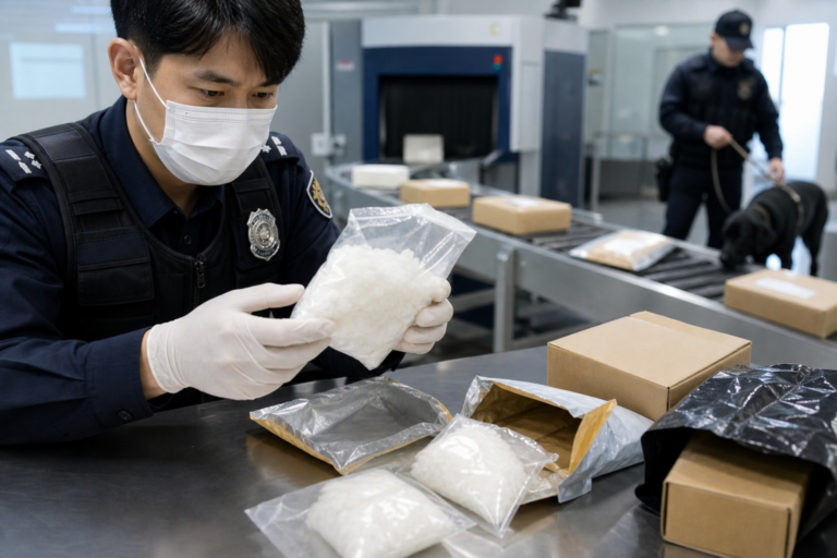 [국제우편 마약, 통관검사, 마약적발] 기사 대표 이미지 - 경찰, ‘국제우편 마약 차단망’ 첫 성과…국내 반입 시도한 1159g 적발