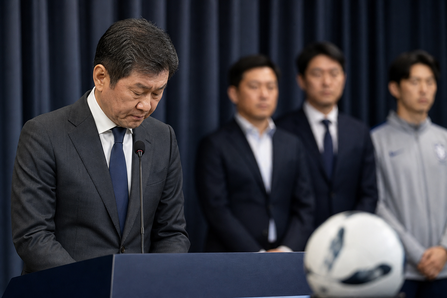 [정몽규, 월드컵, 축구협회] 기사 영향과 배경을 설명하는 이미지 - 그럼에도 정 회장의 메시지는 “마지막까지 대표팀 성과를 위해 노력하겠다”는 방향으로 정리된다. 축구계 일각에서는 이러한 발언이 향후 평가의 기준...