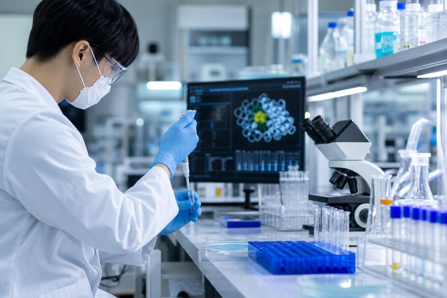 암 연구 실험실 기사 핵심 맥락을 보여주는 이미지 - KAIST 생명과학과 김세윤 교수와 고려대 변영주 교수 연구팀이 최근 공개한 연구에 따르면, 체내에 존재하는 지질 대사물질인 13-HODE가 암...
