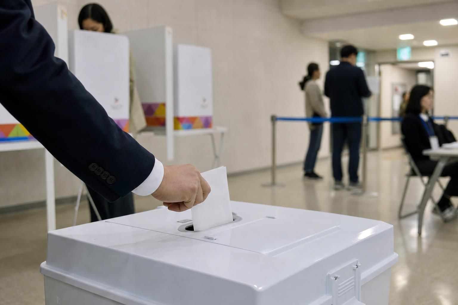 지방선거 투표소, 투표율, 한국 선거 기사 핵심 맥락을 보여주는 이미지 - 지역별로는 전남이 56.1% 로 가장 높았고, 전북 52.2% , 강원 51.8% 순이었다. 반면 수도권은 상대적으로 낮은 편이었다. 서울 46...