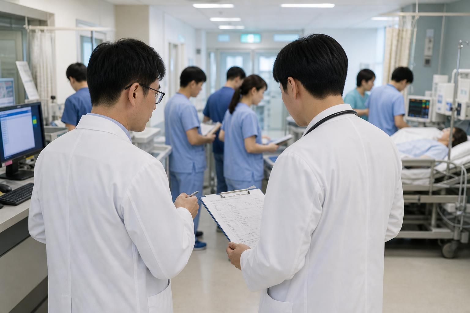 의료현장, 전공의, 근무시간 기사 영향과 배경을 설명하는 이미지 - 근무 방식이 바뀌면서 환자 안전과 관련한 새로운 리스크도 확인됐다. 전공의가 더 자주 교대하고, 24시간 근무 후 의무적으로 퇴근하는 구조가 만...