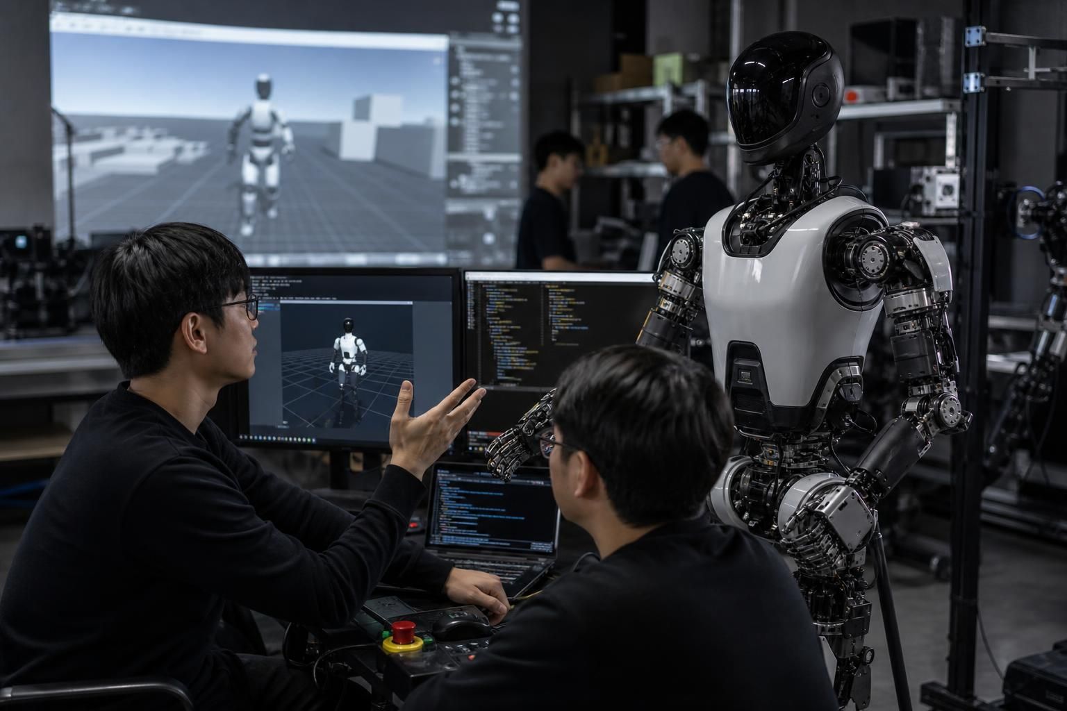 로봇 AI 기사 영향과 배경을 설명하는 이미지 - 크래프톤 역시 로보틱스와 온디바이스(기기 내 연산) AI를 동시에 전면에 내세우고 있다. 업계에 따르면 크래프톤은 지난해 4월 엔비디아 본사를...