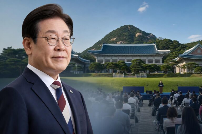 [대한민국, 청와대, 기자회견] 기사 대표 이미지 - 이재명 대통령, 내일 취임 1주년 기자회견…슬로건 ‘대체불가 대한민국’ 내걸고 2년 차 구상 제시