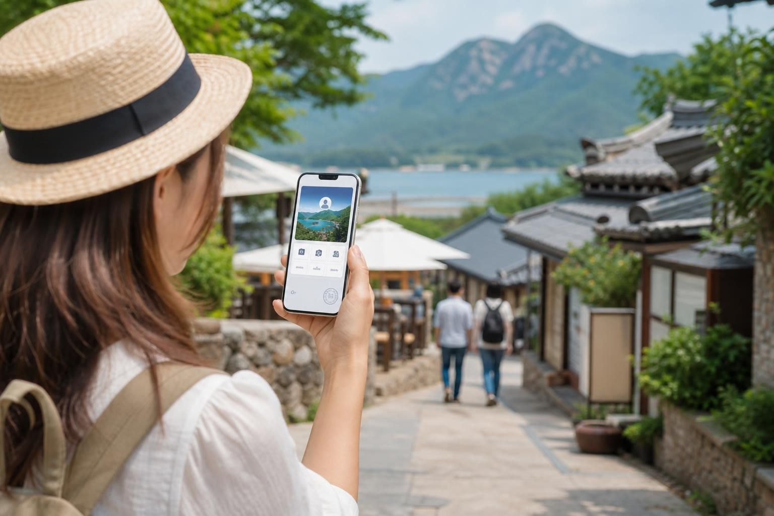 디지털 관광증, 지역여행, 관광혜택 기사 핵심 맥락을 보여주는 이미지 - 문체부가 추진하는 디지털관광주민증 확대는 ‘인구감소지역’에서 여행객이 지역 주민처럼 혜택을 누릴 수 있도록 설계된 서비스 성격을 갖는다. 여행자...