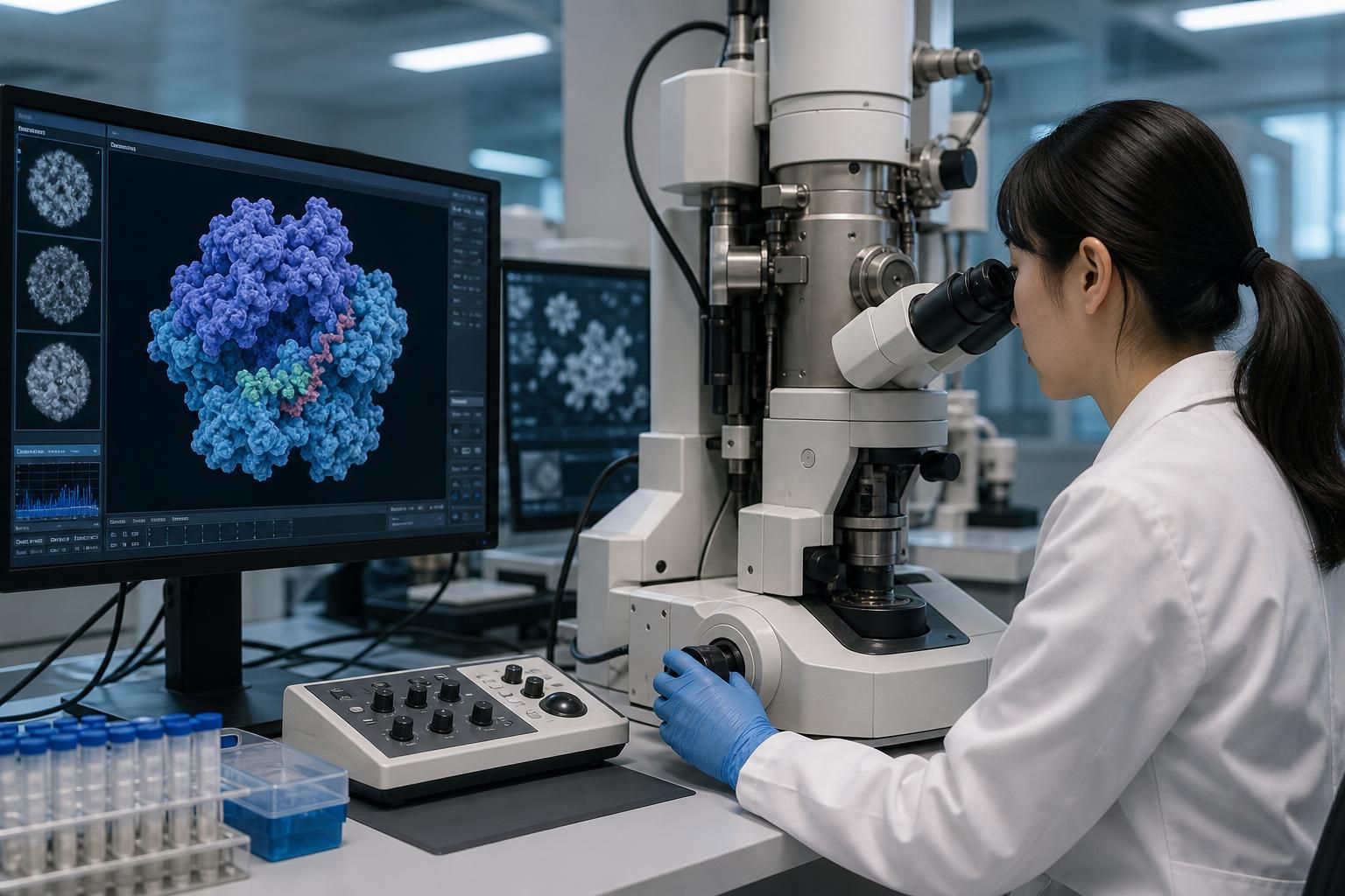 RNA 복합체, 초저온전자현미경, 유전자발현 기사 핵심 맥락을 보여주는 이미지 - 세포 안에는 유전자의 과도한 발현을 억제하는 마이크로RNA(miRNA) 가 존재한다. miRNA는 ‘아고넛’이라는 단백질과 결합해 단백질-RN...