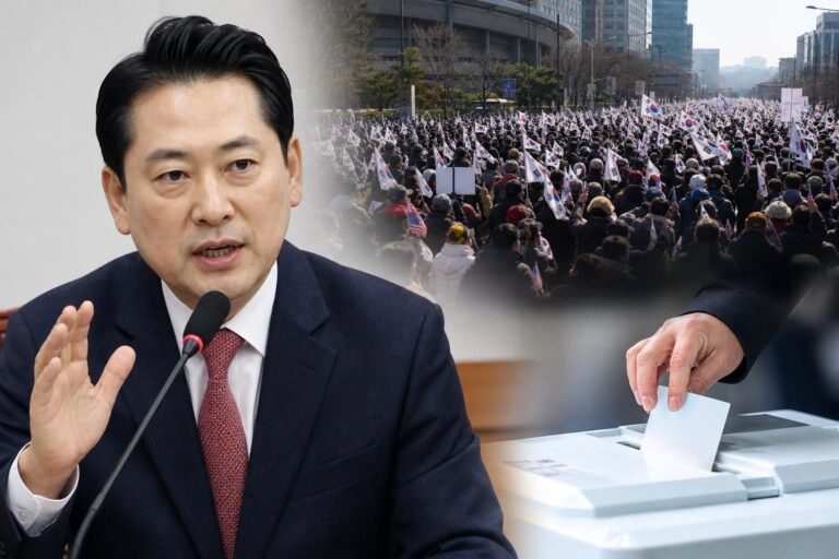 [선거시위, 투표함, 국회의원] 기사 대표 이미지 - “스타벅스 마실 자유 있듯, 부정선거 외칠 자유도”…장동혁, 잠실 시위 겨냥 발언