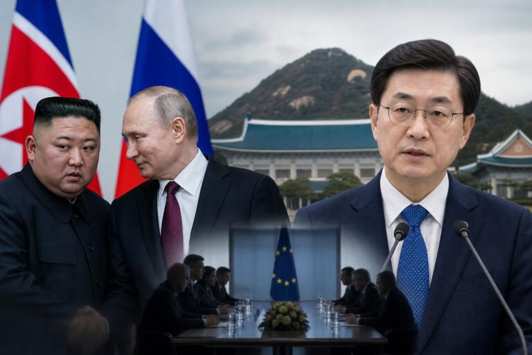 [북러 군사협력, EU 공동성명, 한국 외교] 기사 대표 이미지 - 청와대 “한·EU 북러 군사협력 비판, 새 내용 아냐” …휴전(종전) 논의는 조율 단계 관측