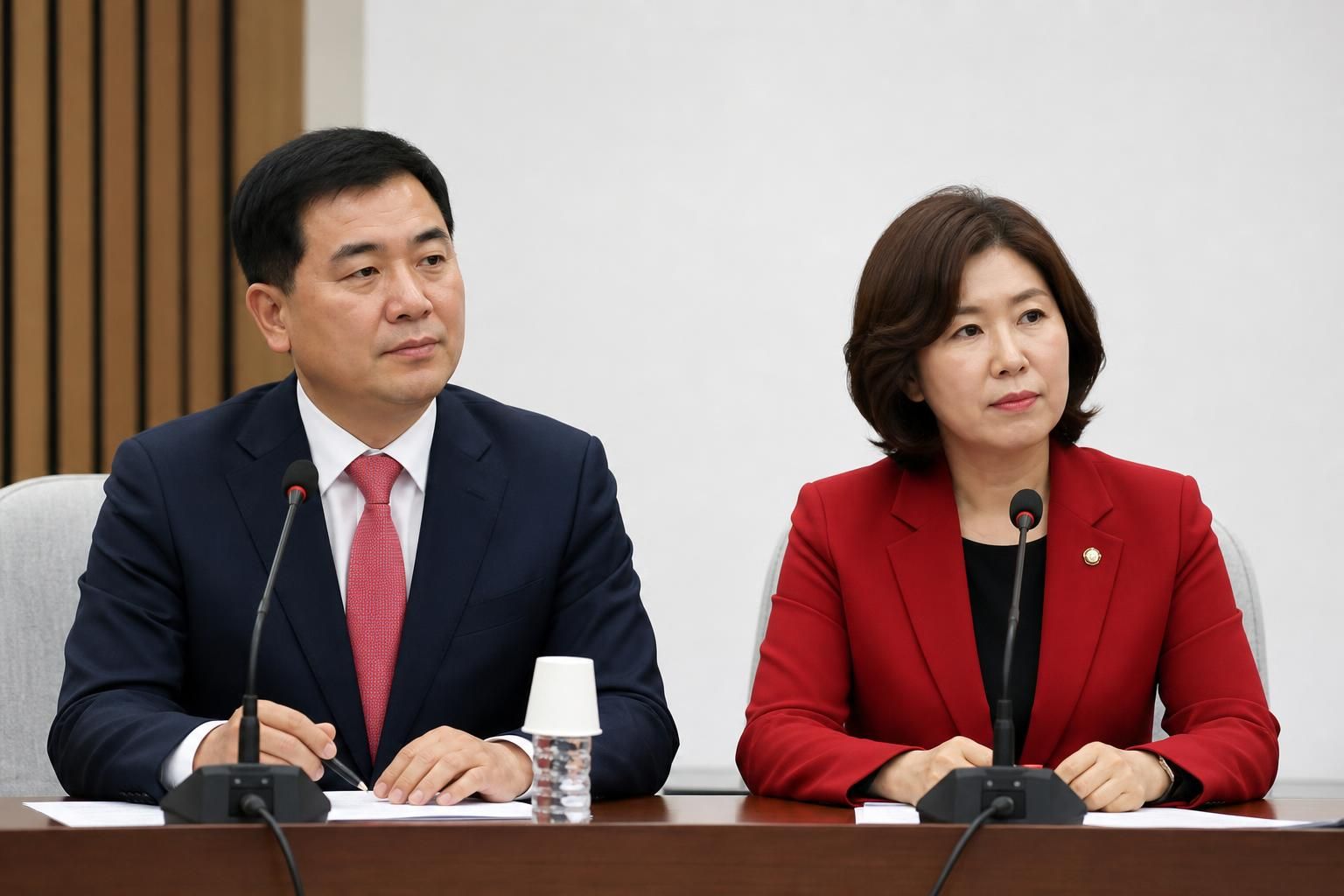 원내지도부 기사 핵심 맥락을 보여주는 이미지 - 우재준 최고위원 역시 SBS에 “먼저 최고위원직에서 사퇴할 계획이 없다”고 밝혔다. 다만 그는 향후 최고위 회의에는 참석하지 않을 의사가 있는...