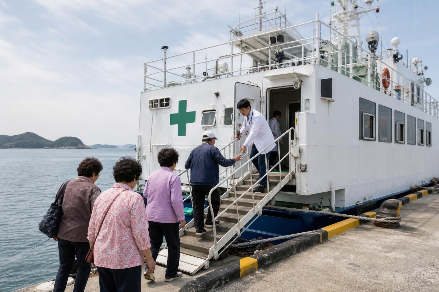 병원선 의료 기사 핵심 맥락을 보여주는 이미지 - 특히 의료 여건이 부족한 섬의 사례는 극명하다. 보건의료시설이 없는 288곳 가운데 가장 많은 인구(840명)가 사는 충남 태안군 ‘신진도’조차...