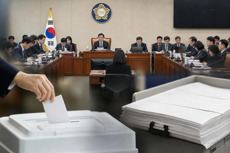 투표함, 국회, 선거관리 기사 대표 이미지 - 국회 선관위 국정조사 특위 가동…‘6·3 투표용지 부족’ 원인·책임 규명 45일 추진