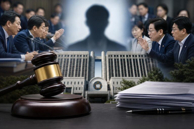 술파티 논란, 법원 판결, 위증 재판 기사 대표 이미지 - ‘연어 술파티’ 의혹, 법원이 “허위”로 판단…여야 정치공방과 수사·징계 논란도 흔들