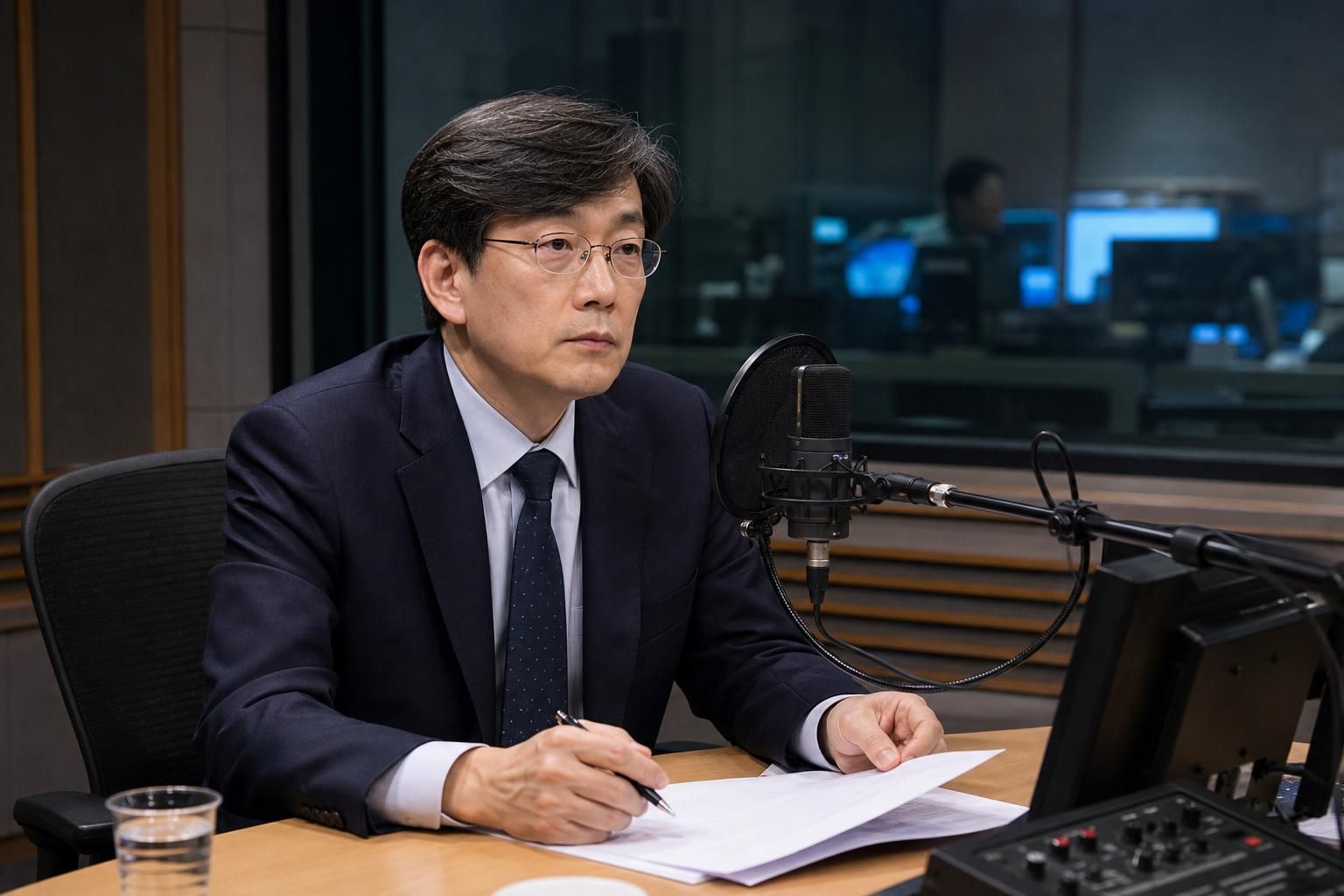 손석희, MBC 라디오, 라디오 스튜디오 기사 영향과 배경을 설명하는 이미지 - 손석희의 복귀가 주목받는 또 다른 이유는 라디오의 시사 포맷이 최근 들어 새롭게 관심을 얻고 있기 때문이다. 디지털 시대에 정보는 빠르게 유통되...