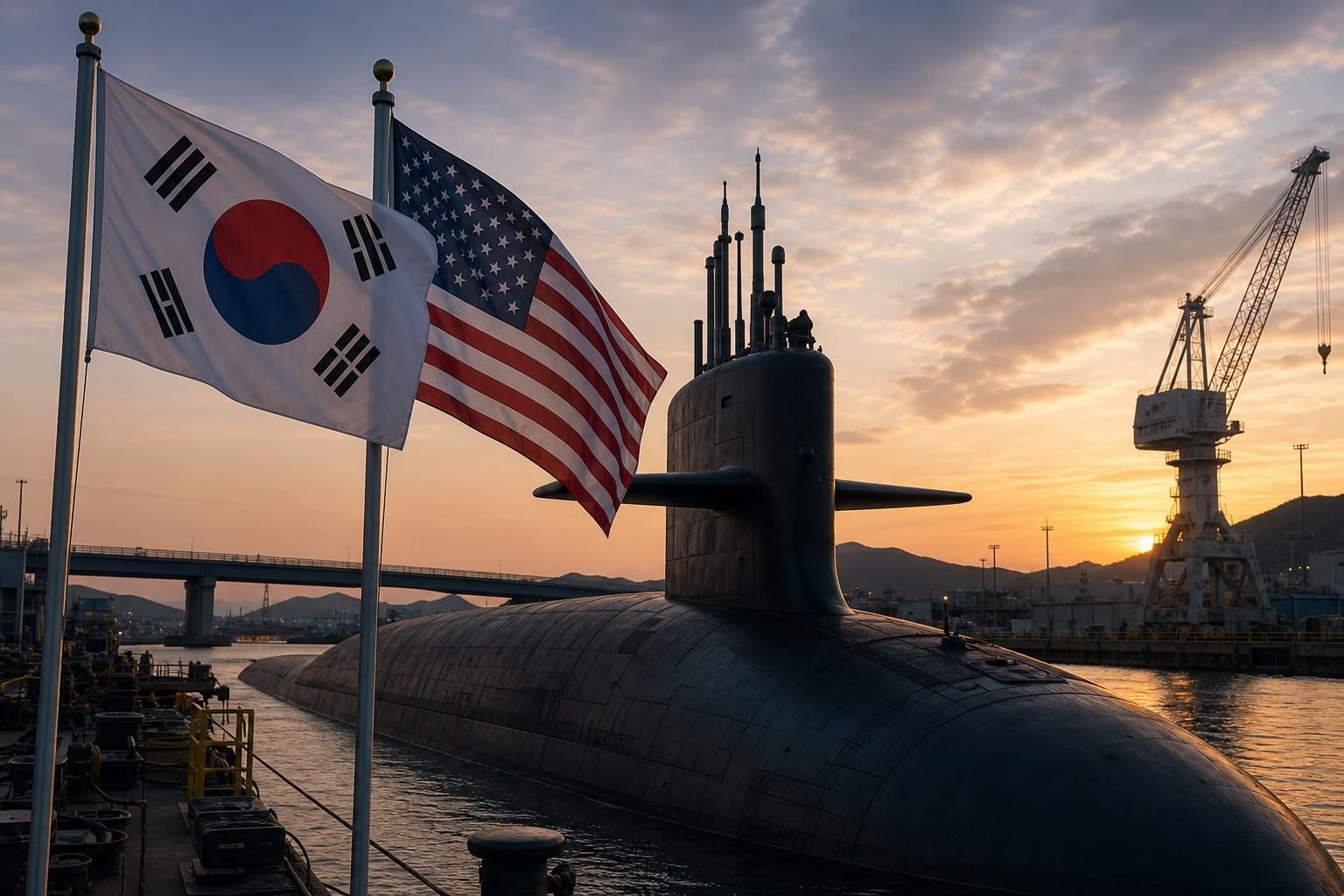[핵잠수함, 원자력, 한미관계] 기사 핵심 맥락을 보여주는 이미지 - 강 전 차관보는 한국의 핵잠 추진에 대해 “정치적·외교적 관점에서 지지한다”는 취지로 말을 시작했다. 다만 그는 협상의 난도를 좌우하는 핵심 요...