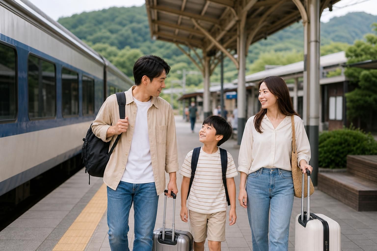 [여름 여행, 기차역, 근거리 관광] 기사 영향과 배경을 설명하는 이미지 - 여름 여행의 콘텐츠도 눈에 띄게 달라지고 있다. 지역 빵집을 관광 자원으로 보는 ‘빵지순례’ 같은 현상은 여행 경험을 “핵심 목적(먹거리)” 중.....