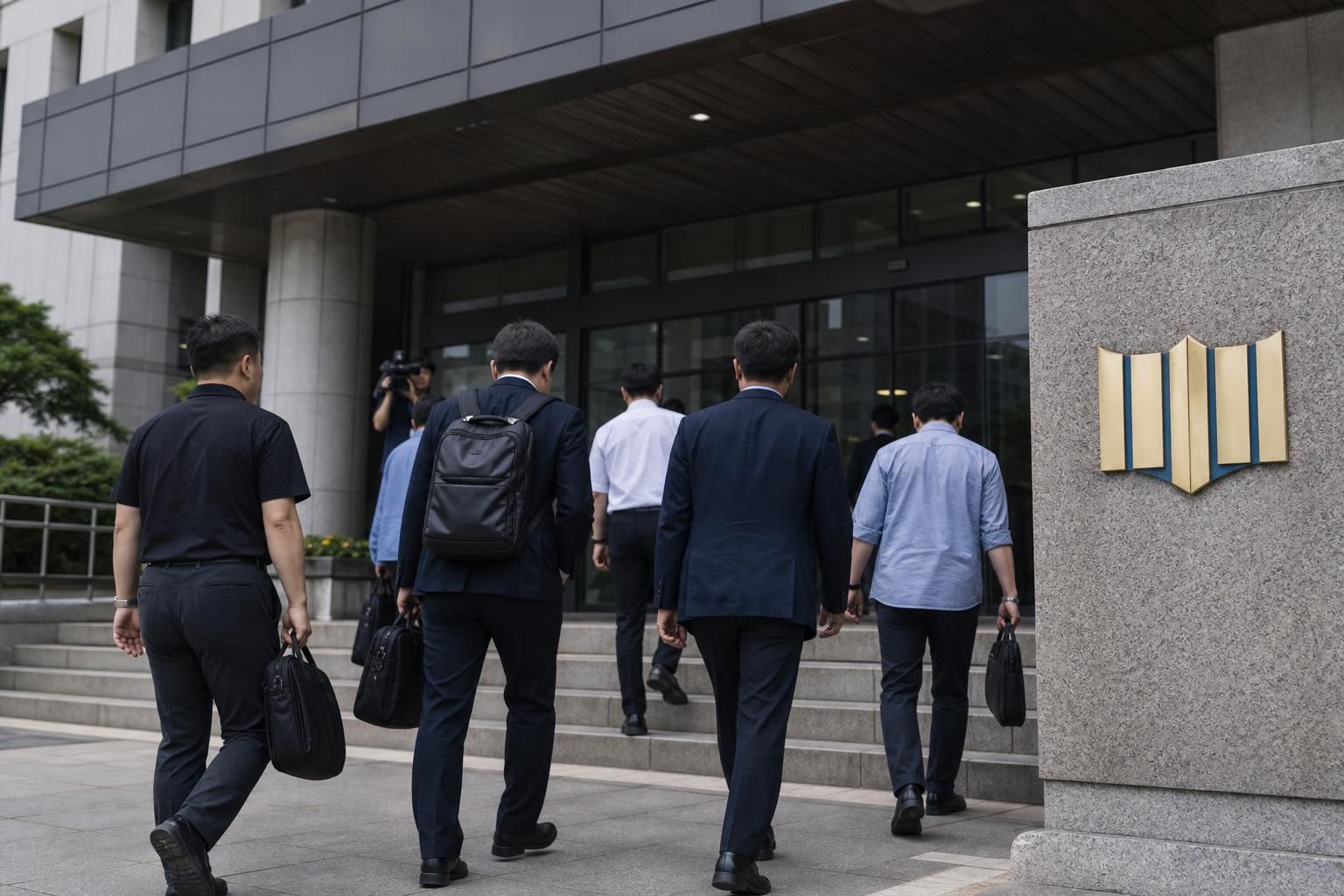 [주식거래, 증권수사, 법원영장] 기사 핵심 맥락을 보여주는 이미지 - 해당 사건은 종목 DI동일을 주가조작 대상으로 삼아 가장·통정매매(서로 주고받는 방식으로 거래를 꾸며 시세를 띄우는 행위)로 시세를 조작했다는...