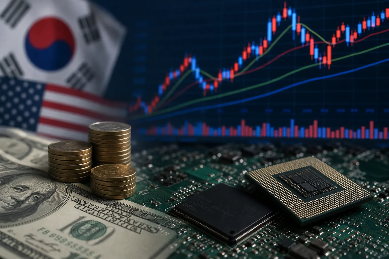 삼성전자와 SK하이닉스 반도체주 반등 및 외국인 매도 흐름