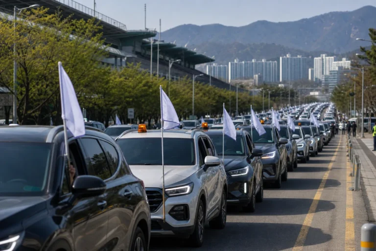 과천 경마공원 이전 반대 차량 집회와 주택공급 갈등