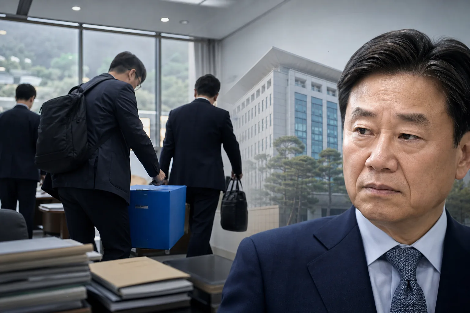 공직자 금전거래 의혹과 직무 관련성 쟁점을 설명하는 AI 이미지