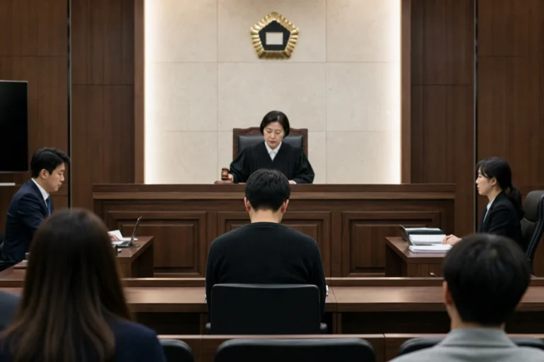 AI 검색과 존속살해미수 판결을 다룬 법원 사건 기사 이미지