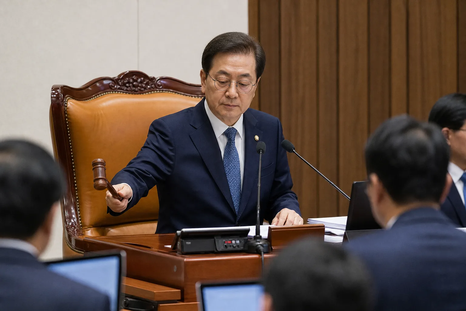 법제사법위원회와 예산결산특별위원회를 둘러싼 국회 운영 갈등 이미지