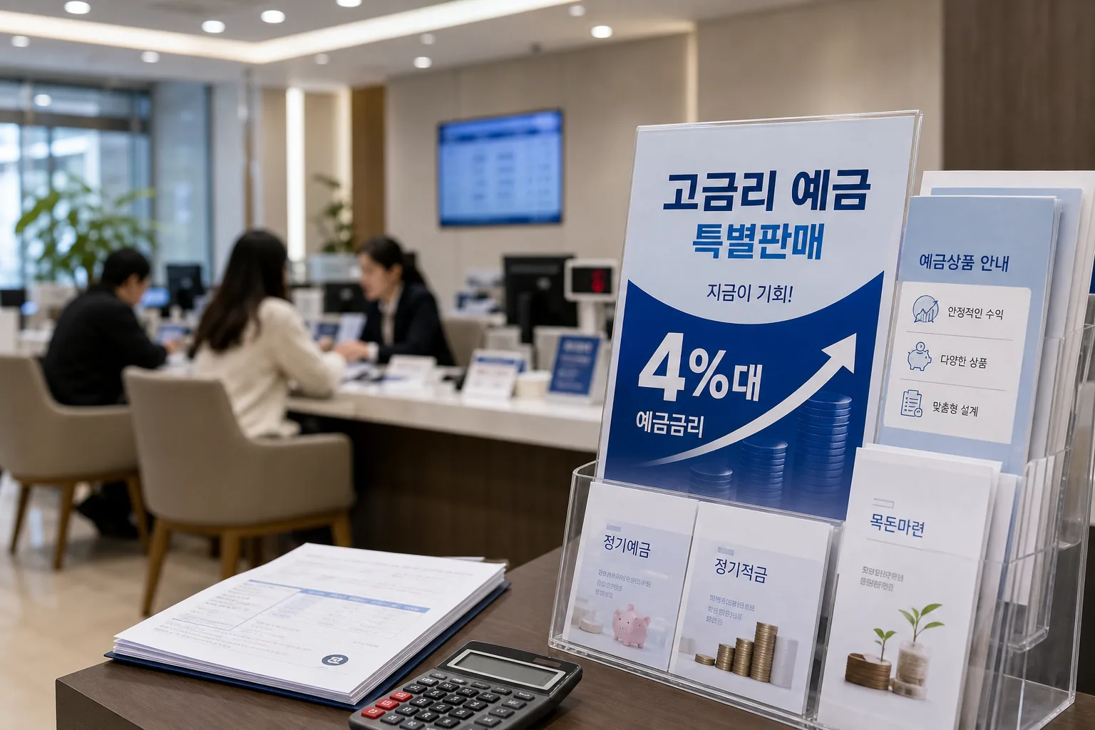 금융권 조달 비용 상승과 수익성 압박을 보여주는 AI 이미지