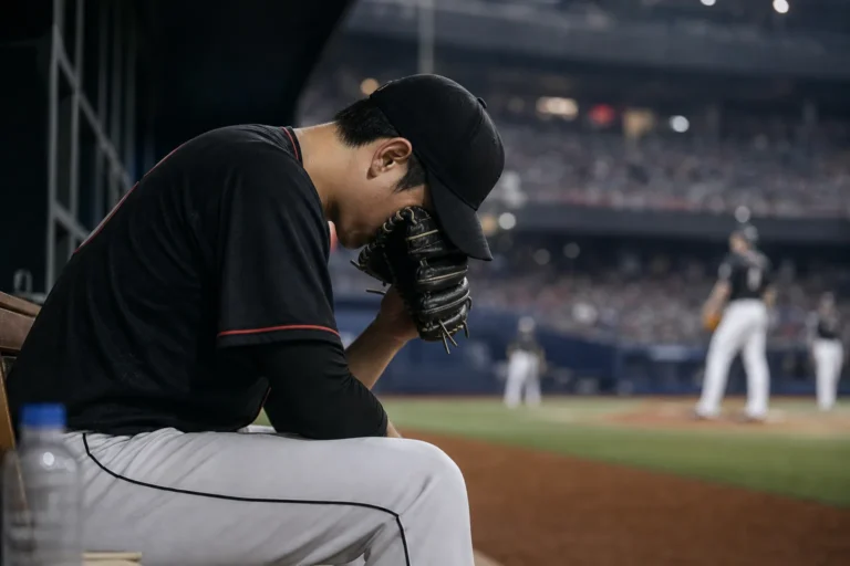 KT 위즈 마운드 불안과 KBO 선두권 경쟁을 상징하는 야구장 이미지