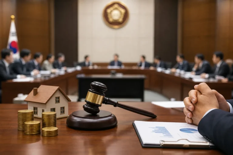 상속세율 인하와 세제개편 논의를 상징하는 국회 정책 토론 장면