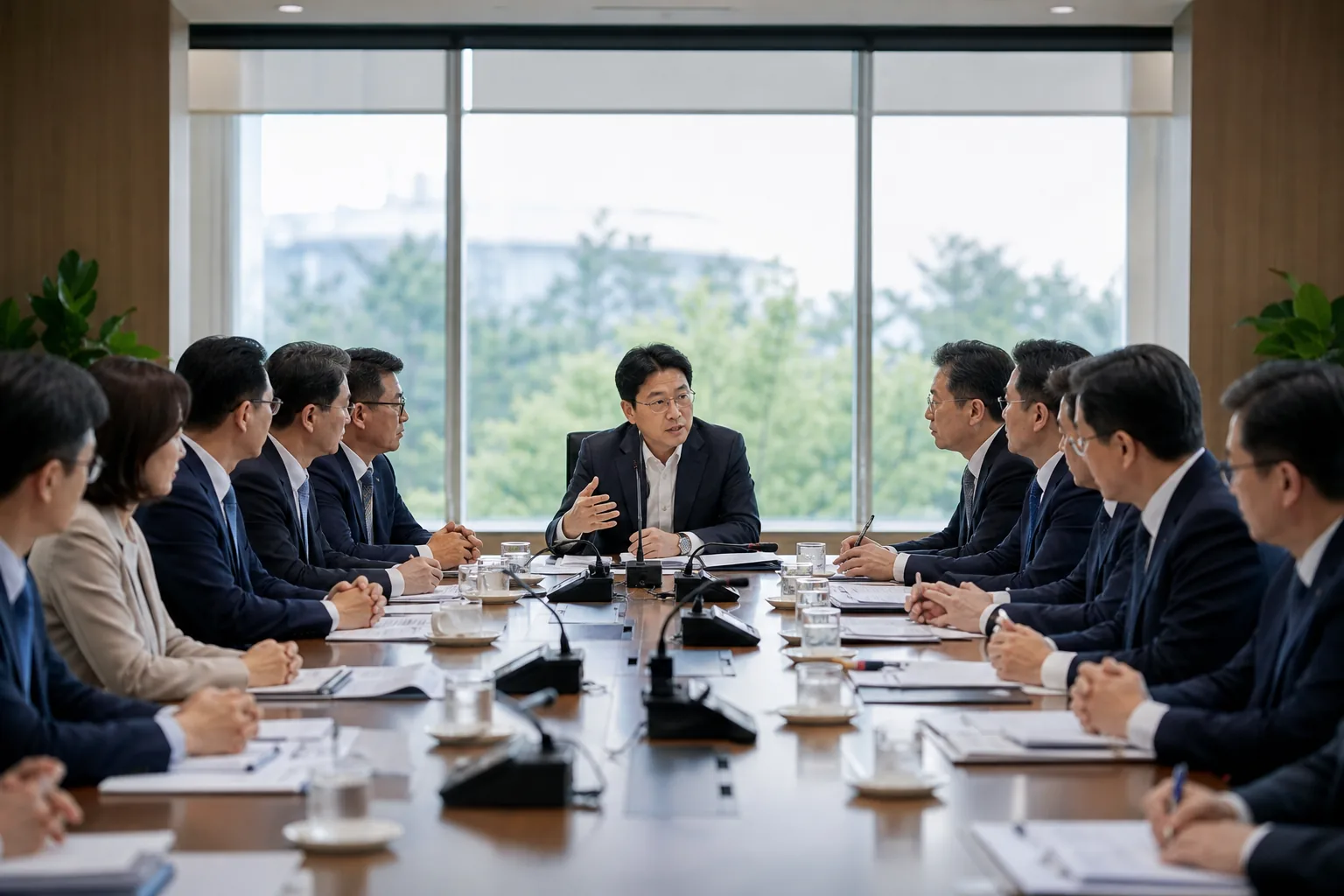 은행권과 정부 관계자가 상생금융지수 준비 상황을 점검하는 이미지