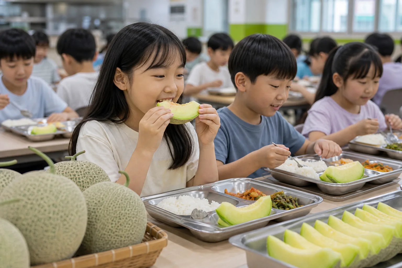 농가와 학교를 잇는 지역 먹거리 순환 구조 이미지