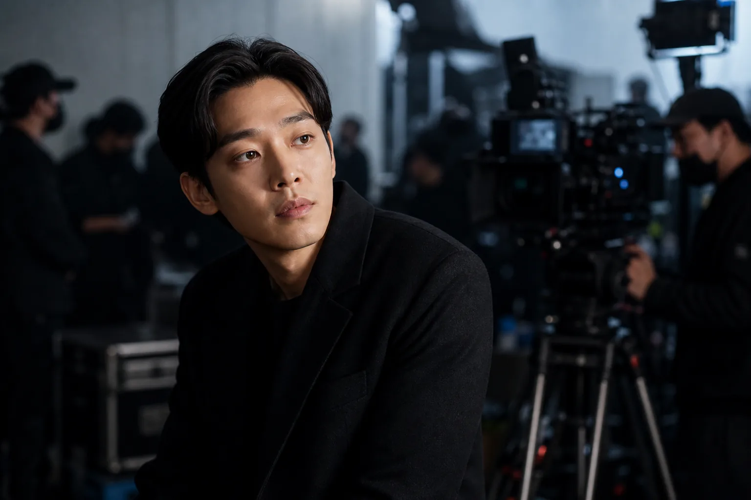 영화 제작 현장에서 복귀작을 준비하는 분위기