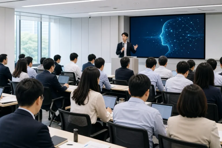 정부서울청사에서 공공 AI 전환 강연을 듣는 공직자들을 상징하는 대표 이미지