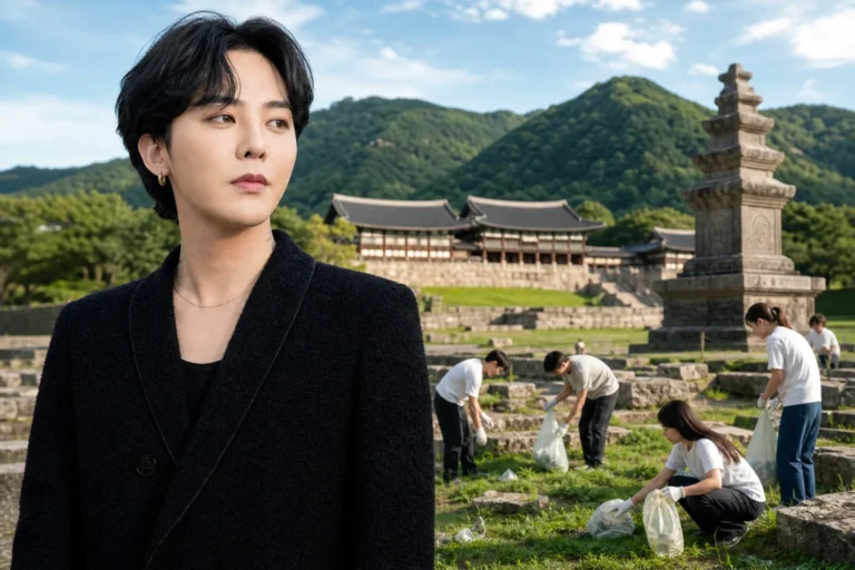 세계유산 보호 캠페인과 문화유산 보존 활동을 상징하는 이미지