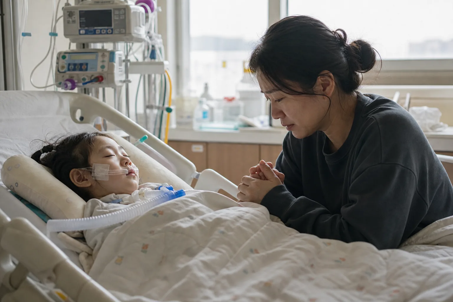 조용한 책상 위 기록과 돌봄의 시간을 상징하는 이미지