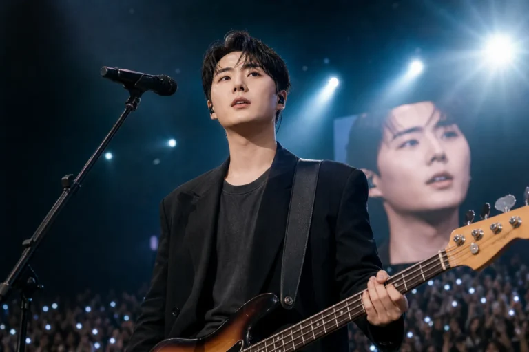 영케이 솔로 앨범과 콘서트 컴백을 상징하는 무대 이미지