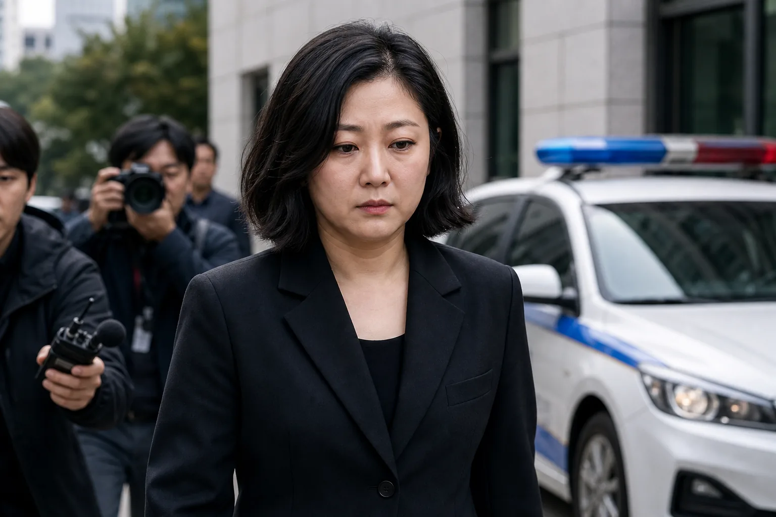 고소장과 수사 기록을 살펴보는 경찰 조사 이미지를 표현