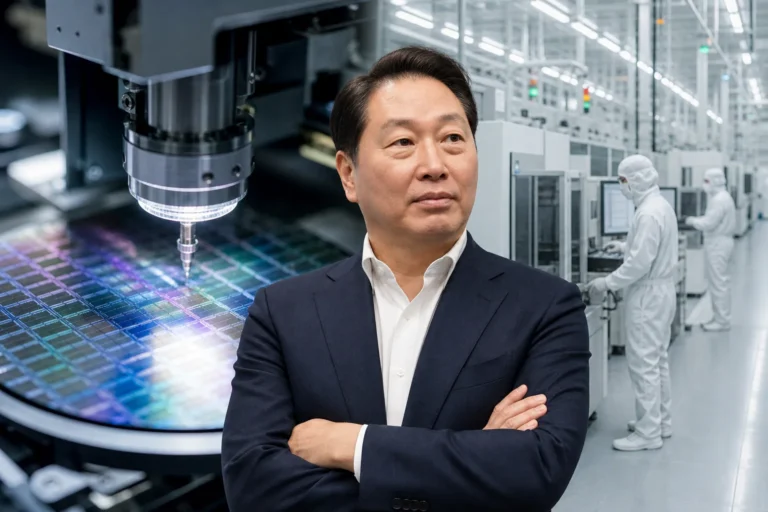 AI 메모리 수요 증가와 반도체 공장 투자를 상징하는 이미지