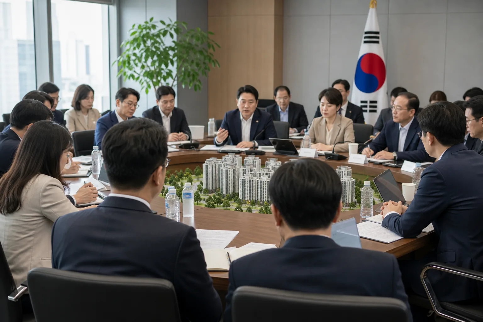 주택 보유세와 다주택 과세 기준을 검토하는 정책 회의 이미지