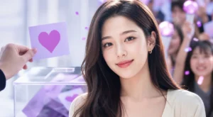 Krystal Mejes 아이돌픽 생일 이벤트 선정 소식을 표현한 이미지