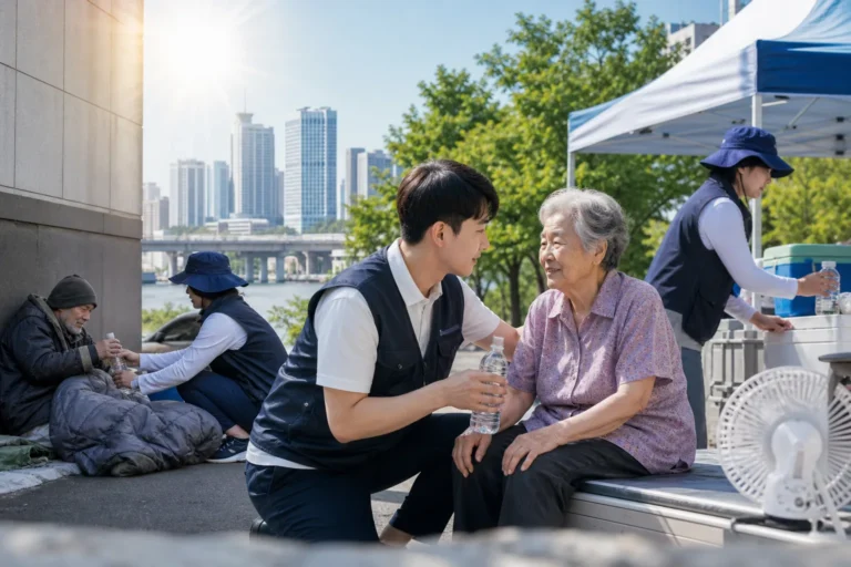 서울 폭염 속 취약계층 보호와 무더위쉼터 운영