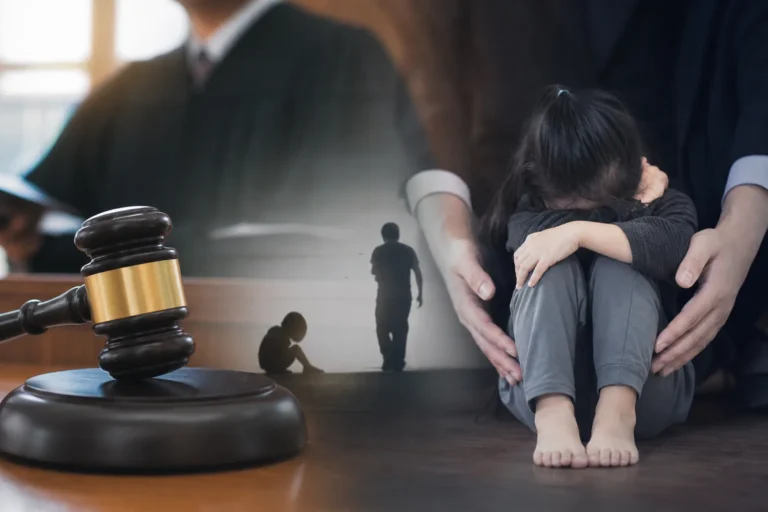 아동 보호 의무 위반 사건을 다루는 법원 이미지