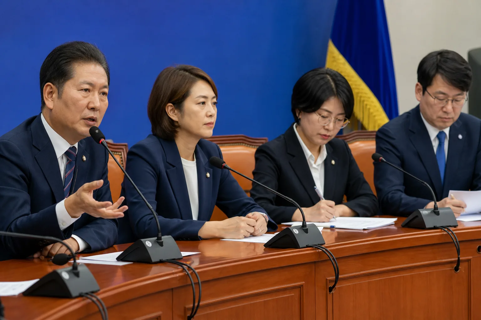 정당 지도부 선출 방식과 쇄신 논의를 나타내는 이미지