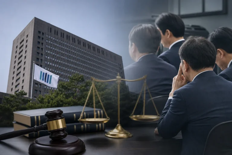 국회와 법원 문서 위에 놓인 수사권 개편 자료 이미지