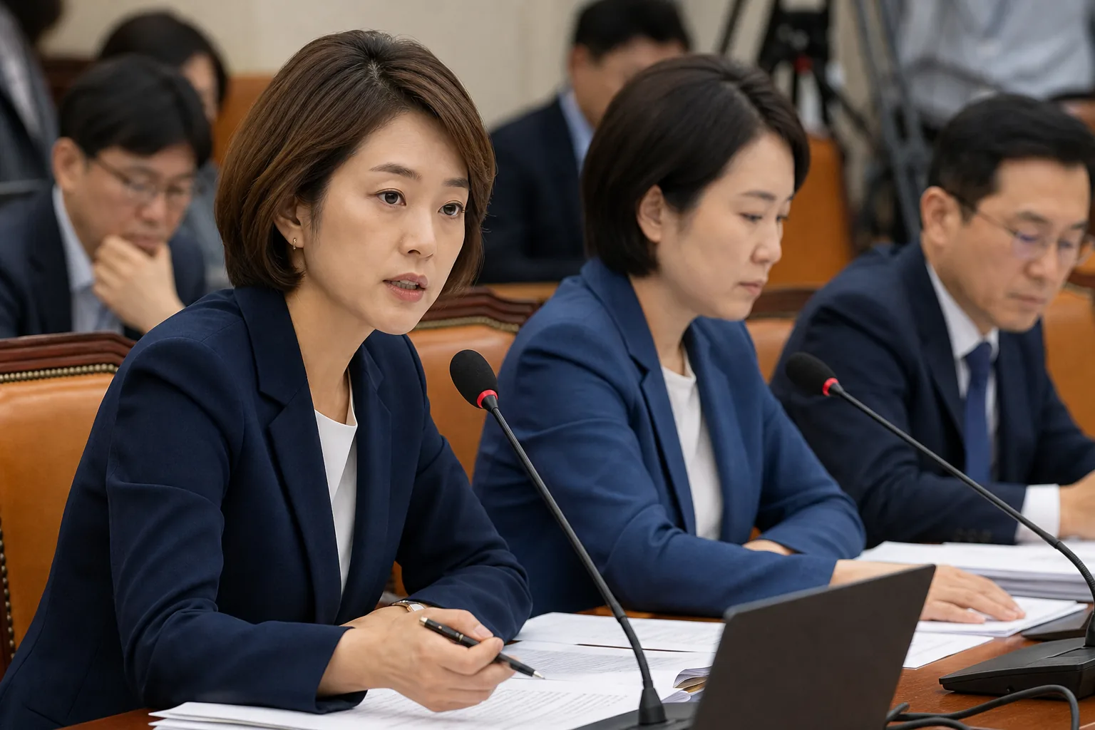 피해자 보호와 수사 기소 분리 원칙 사이의 균형을 상징하는 이미지