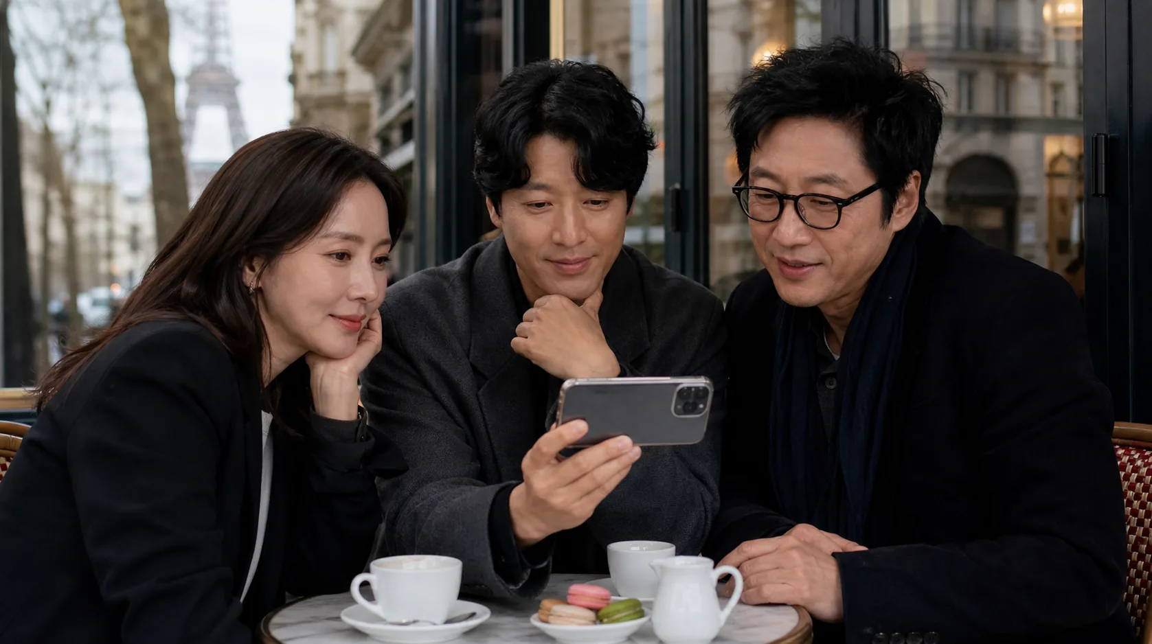 방송 예고편 속 영상통화와 드라마 추억 회상을 표현한 이미지