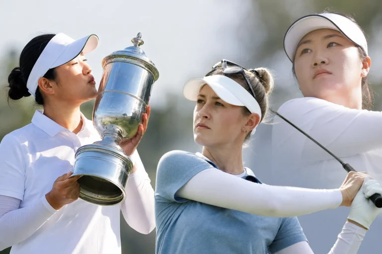 LPGA 메이저 대회 우승 경쟁을 표현한 골프 뉴스 이미지